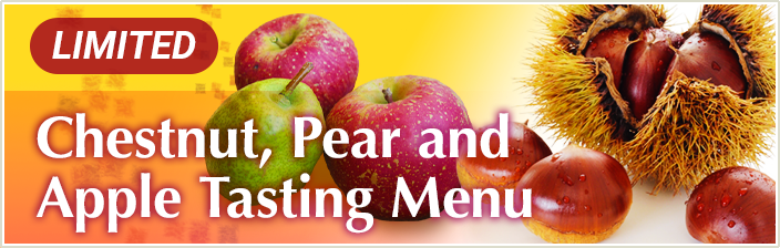 Chestnut, Pear, and Apple Tasting Menu