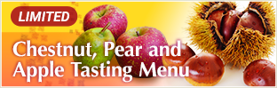 Chestnut, Pear, and Apple Tasting Menu